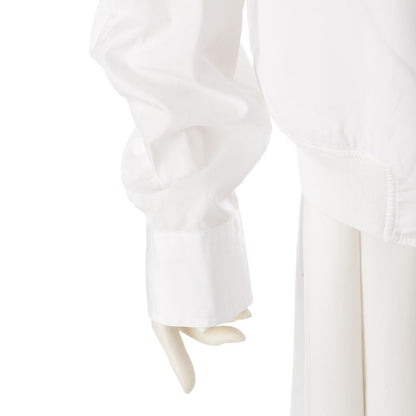 Hermes Cotton Double Zip Serie Button Long Sleeve Shirt Jacket White 41/16