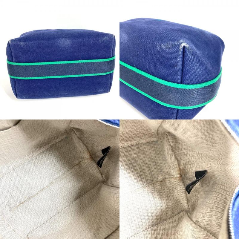 Hermes Handbag Brid A Black GM Brid A Black GM Cotton Blue