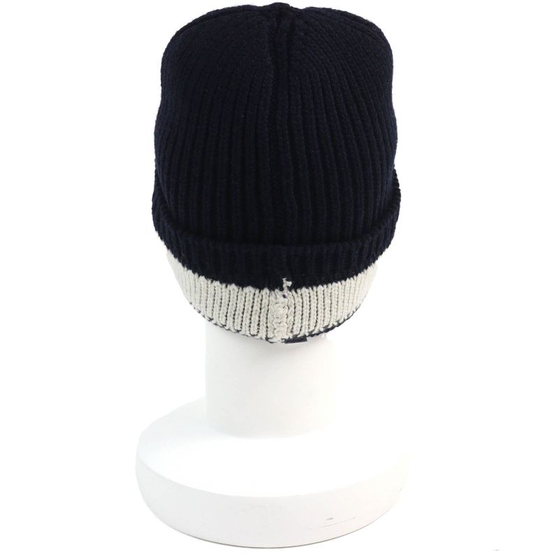 Christian DIOR 31noe714ixgh Wool Cashmere Star Logo Knit Hat Knit Cap Navy