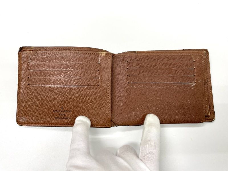 Louis Vuitton Monogram Portefeuille Florin Fold Wallet Pass Case M60026 Brown