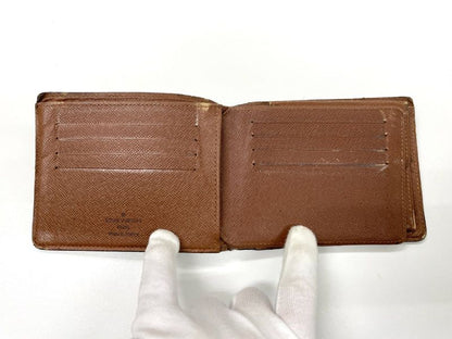 Louis Vuitton Monogram Portefeuille Florin Fold Wallet Pass Case M60026 Brown