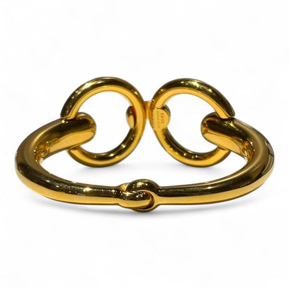 Gucci OLD Vintage Tom Ford Period Horsebit Bangle Women's Gold FREE