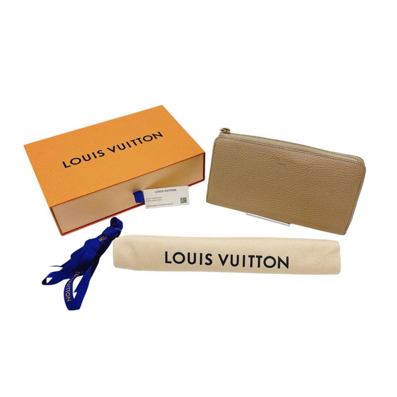 Louis Vuitton M63104 Taurillon Leather L-shape Portefeuille Comete Long Wallet
