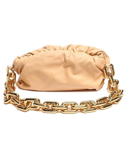 Bottega Veneta Chain Leather Shoulder Bag Body Bag Gold Hardware Clasp the