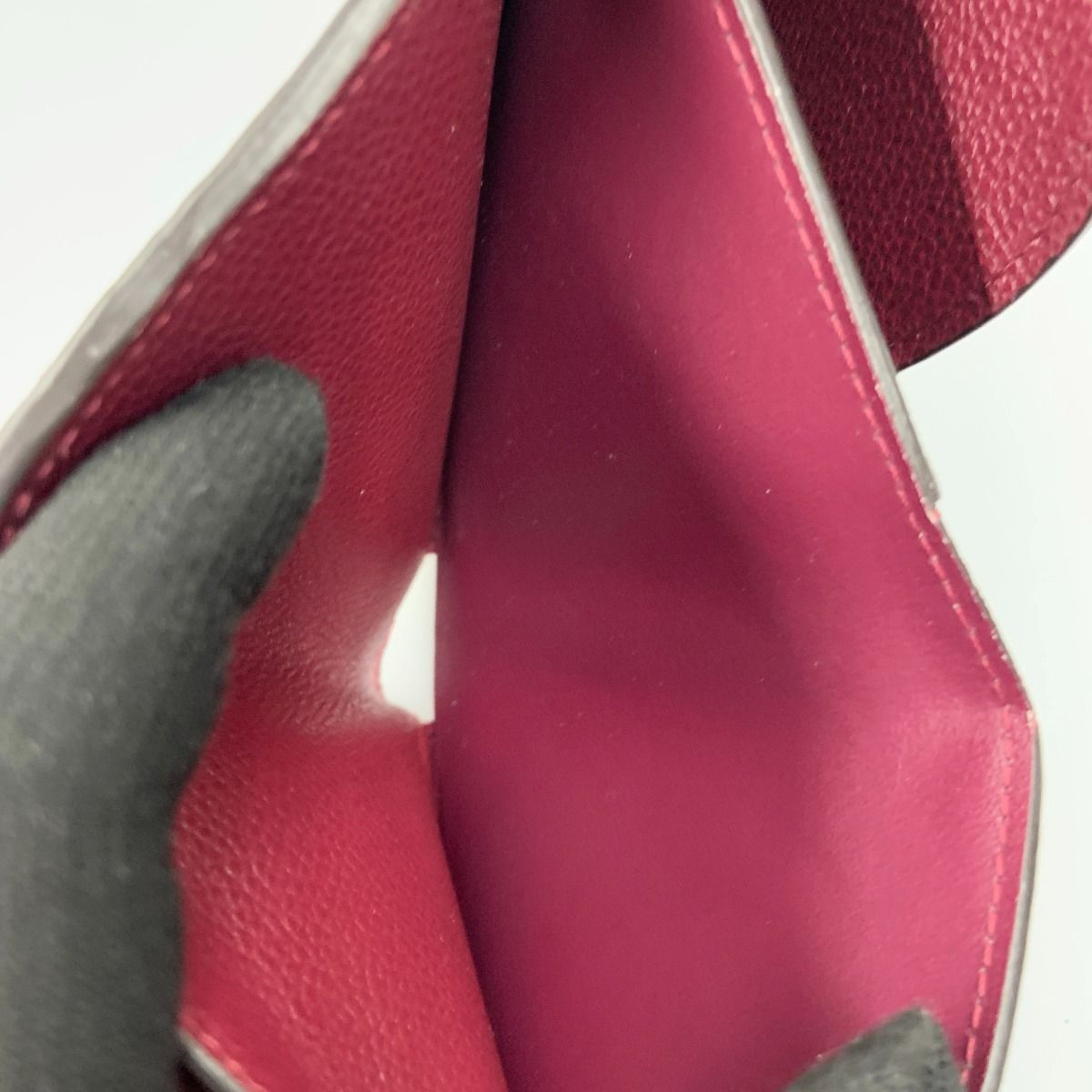 Louis Vuitton Empreinte Portefeuille Marine Trifold Wallet Wine Red