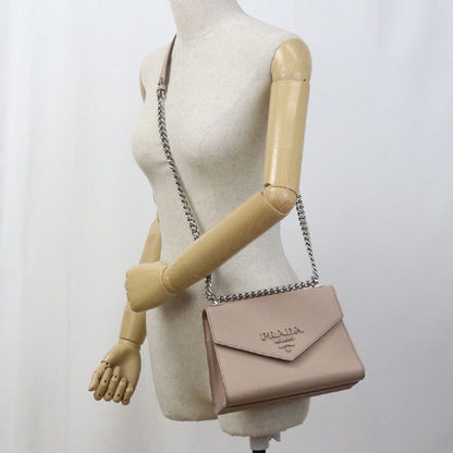 Prada Chain Saffiano Leather 1bd127 2ERX F0ork Shoulder Bag Leather Women