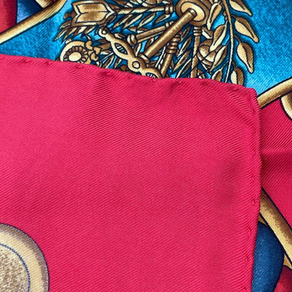 Hermes Scarf Carre 90 Silk Europe European Goddess Child Red