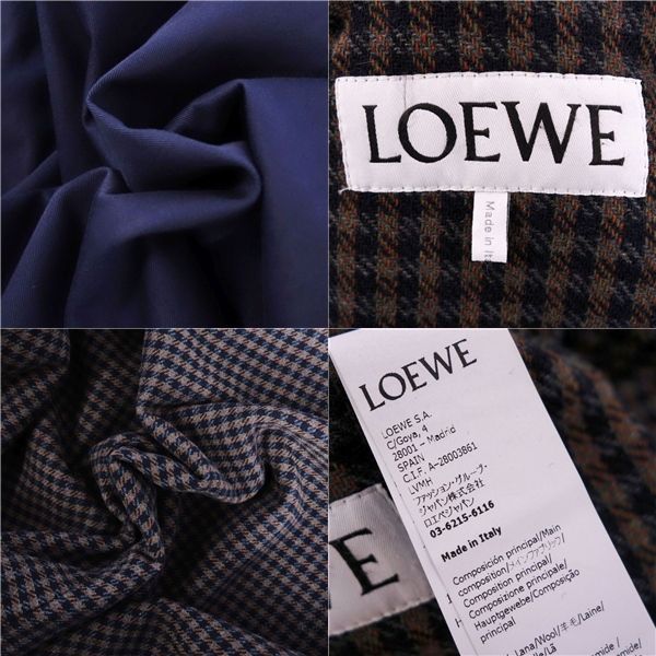 Loewe Coat Long Reversible With Belt Wool