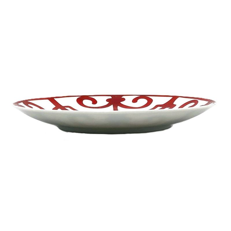 Hermes Gadarkivir Plate Porcelain Red White 17cm (669in) Tableware