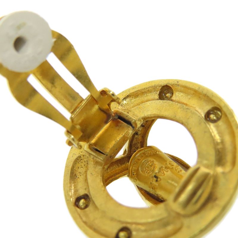 Chanel Coco Mark Earrings Metal Ladies