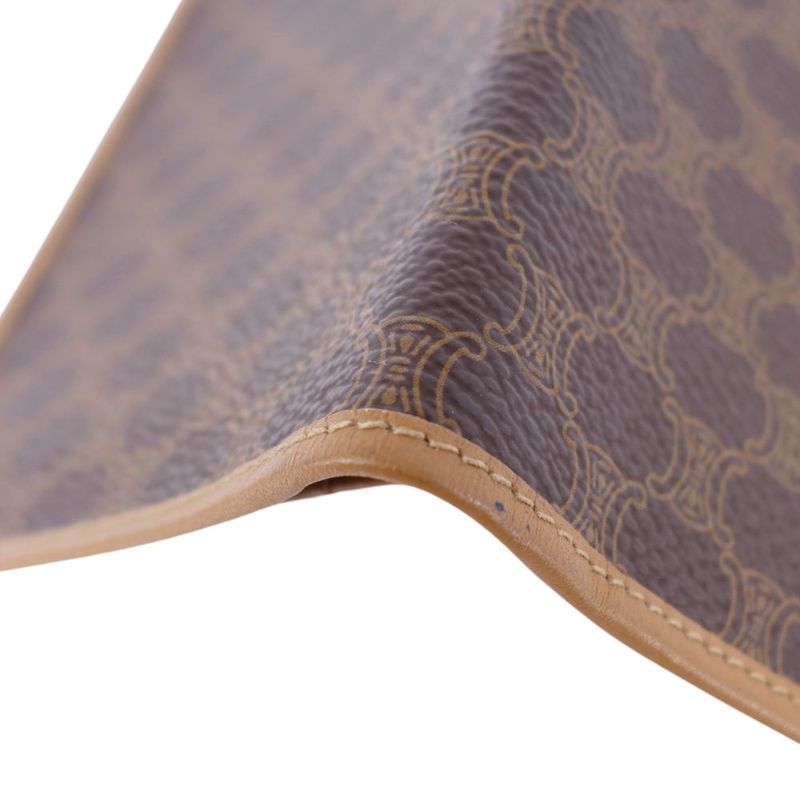 Vintage Celine Wallet Long Wallet Macadam Pattern Leather Women's Made In Italy