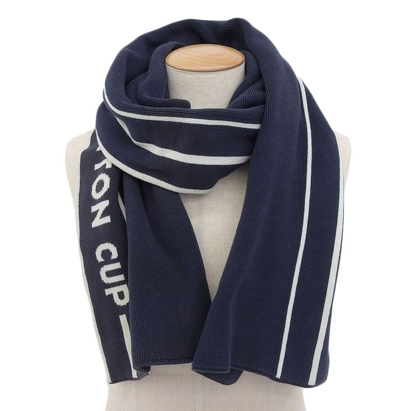 Louis Vuitton 2003 LV CUP Yacht Lace Cashmere Cotton Low Gauge Knit Scarf Shawl