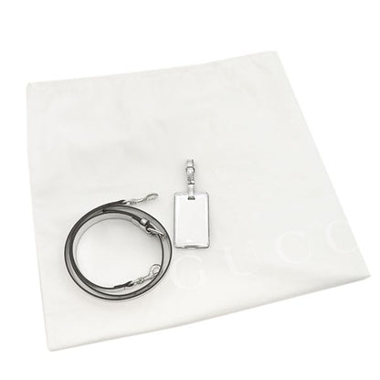 Gucci Boston Bag GG Embossed Medium Duffel Bag Mirror Effect Fabric Metallic