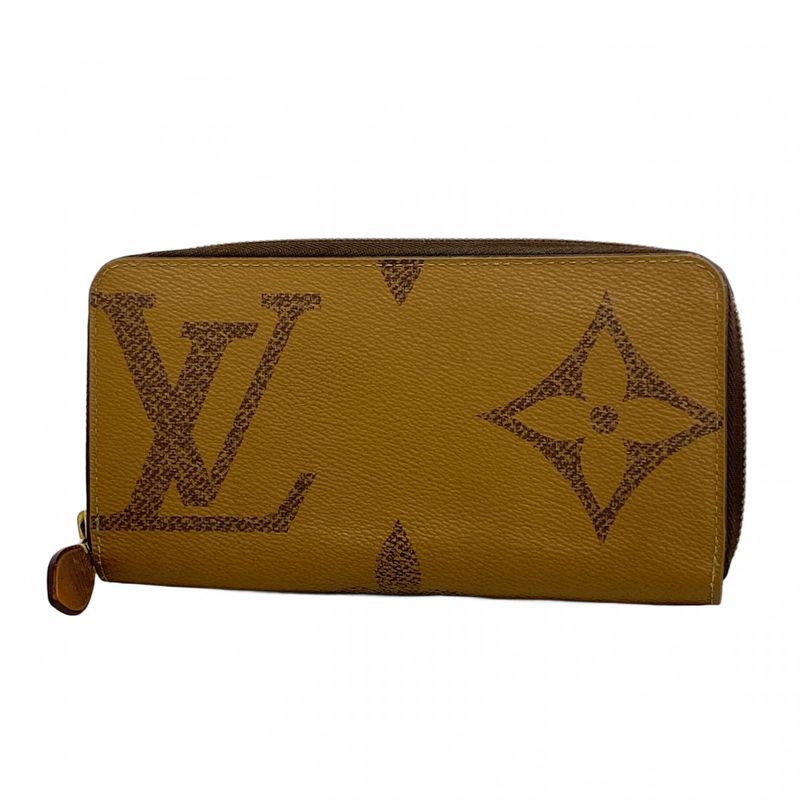 Louis Vuitton Long Wallet Monogram Giant Reverse Zippy Wallet M69353 Brown Men