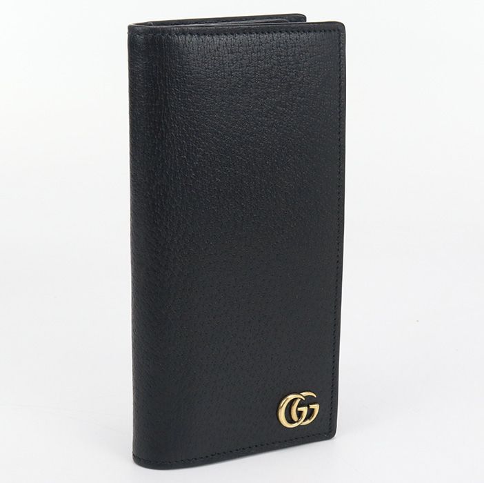 Gucci Long Wallet Double G Gu88947 Long Leather Wallet With Two Fold Coin Purse