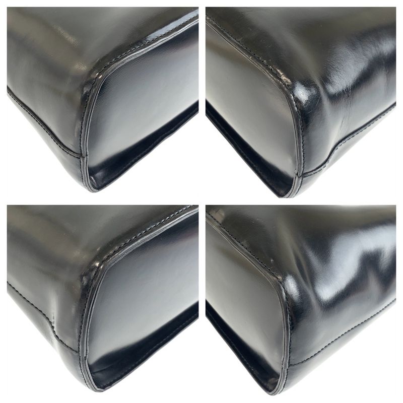 YVES Saint Laurent Yves Saint Laurent Vintage YSL Black Gold Hardware Leather