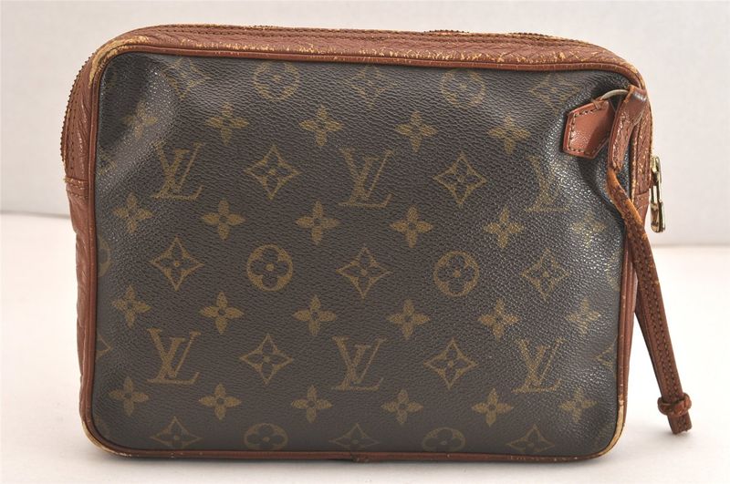 Louis Vuitton Monogram Pochette Sport Clutch Handbag Old Shape 3567n
