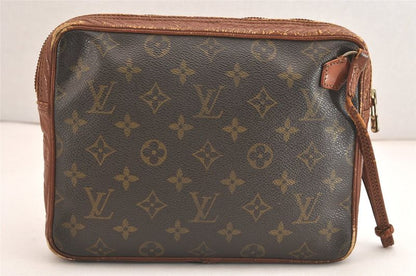 Louis Vuitton Monogram Pochette Sport Clutch Handbag Old Shape 3567n