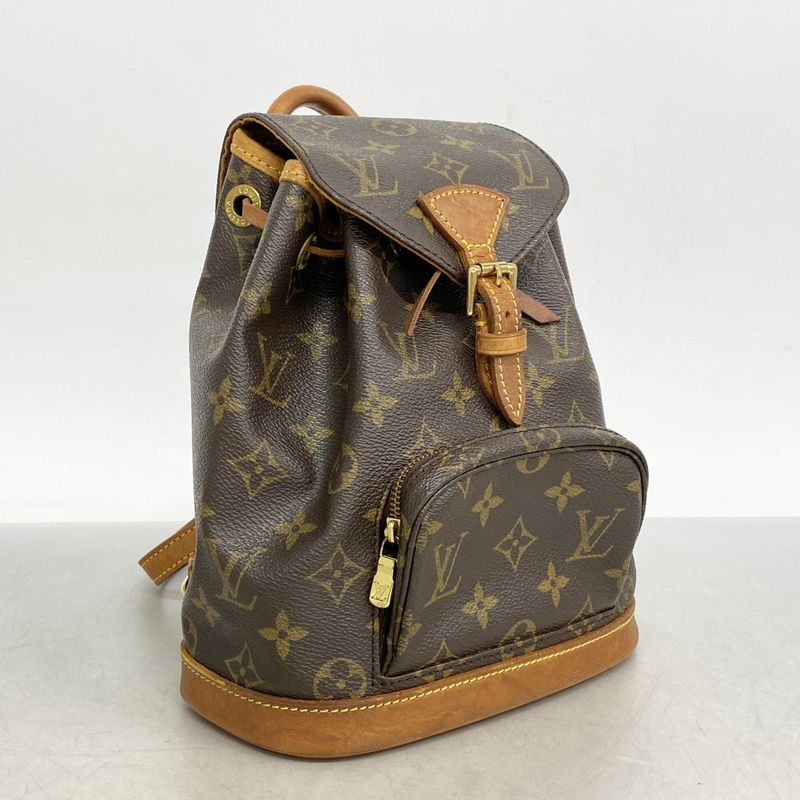 Louis Vuitton Backpack Daypack Monogram Mini Montsouris M51137 Brown Women's