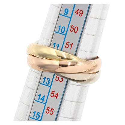 CARTIER Trinity Ring 52 K18YG 18K Yellow Gold White Gold Rose Gold Women's