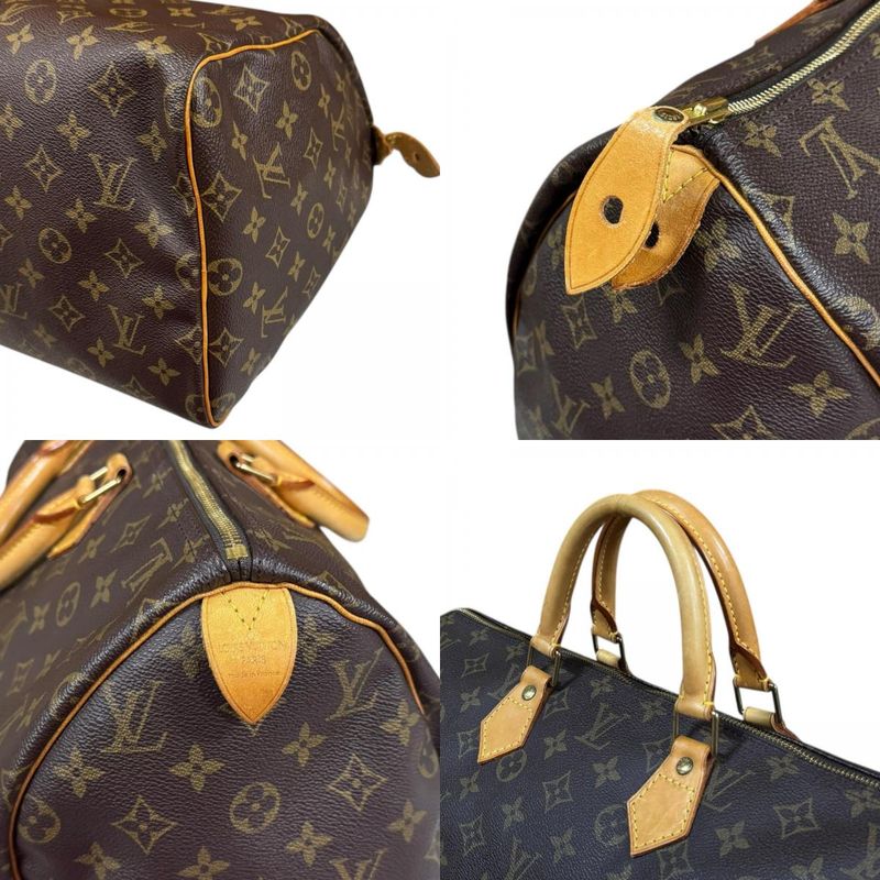 Louis Vuitton Speedy 40 Monogram Handbag Monogram Canvas M41522 Brown Women