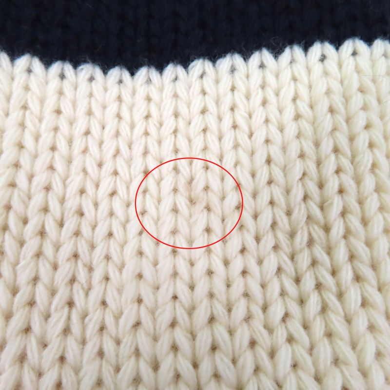 Christian DIOR 21AW 144m01am318 Cashmere Blend Striped Sailor Collar Knit