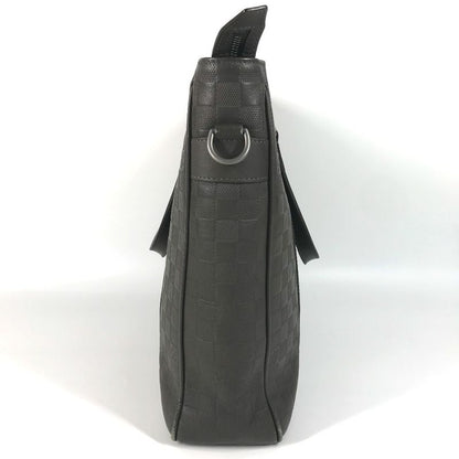 Louis Vuitton Handbag Tadao PM N41270 Damier Infini Leather Meteor Brown