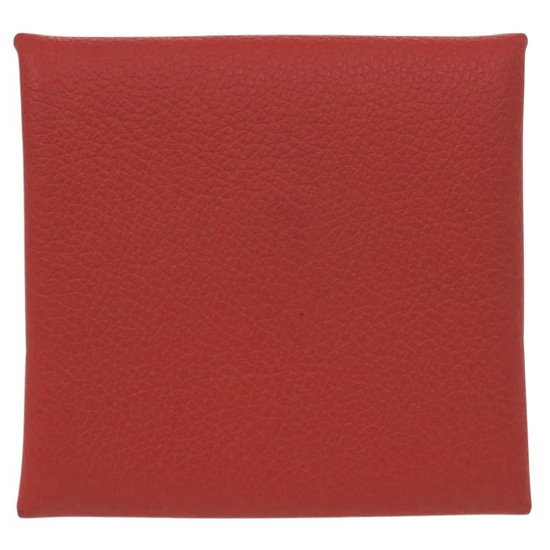 Hermes Bastia Evercolor Rouge Coup Silver Hardware Z Engraved (2021) Coin Case