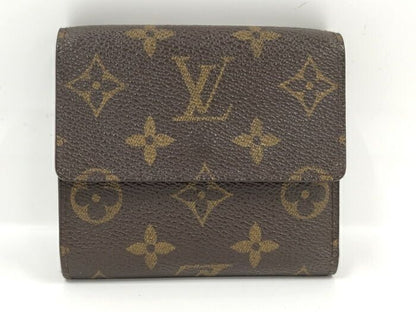 Louis Vuitton Porte Monet Vieux Carte Cles Di Trifold Wallet Monogram Brown