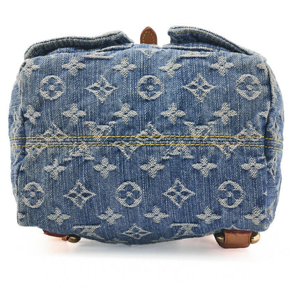 Louis Vuitton Monogram Denim Sac Ado PM M95057 Backpack Blue (gold Hardware)