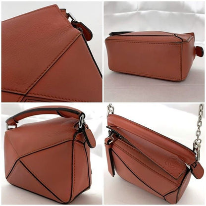 Loewe 2way Mini Shoulder Nano Puzzle Bag Orange Puzzle