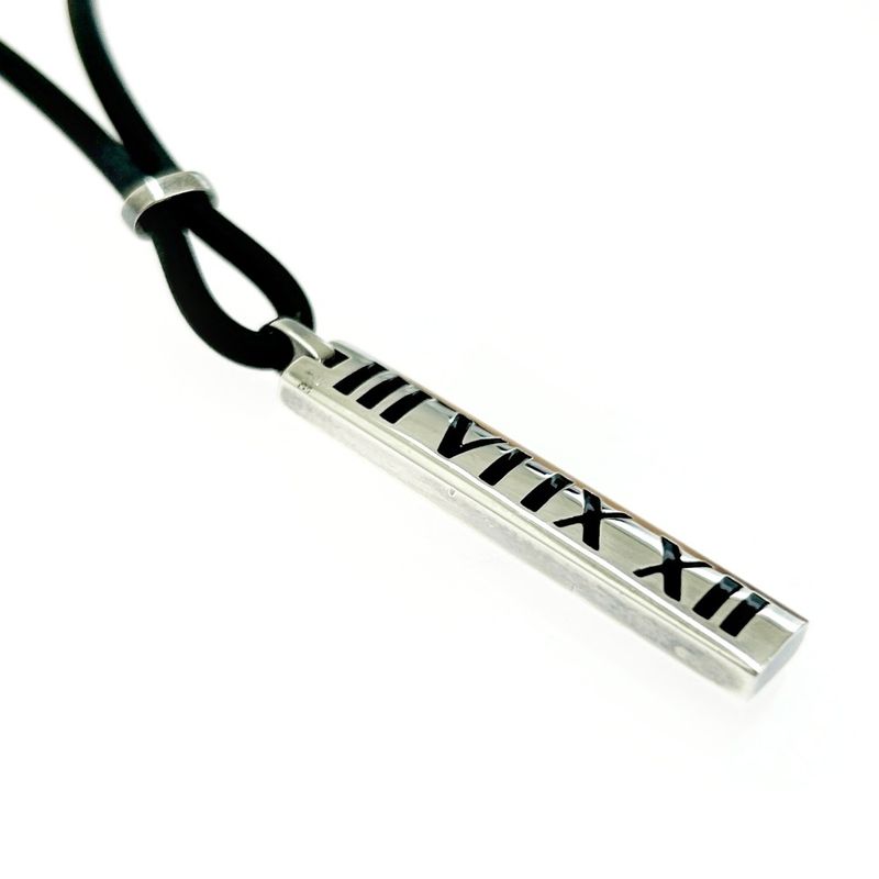 Tiffany & Co Silver Atlas Bar Necklace 15.5g 925 Engraved 418010 Necklace