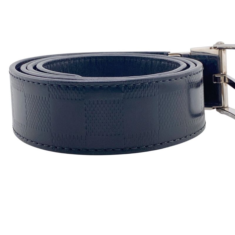Louis Vuitton M9674 Damier Infini Belt Brand Jeans Dress Casual Business Black