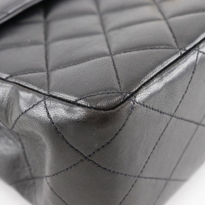 Chanel Deca Matelasse Double Chain Vintage Lambskin Black Ladies Shoulder Bag