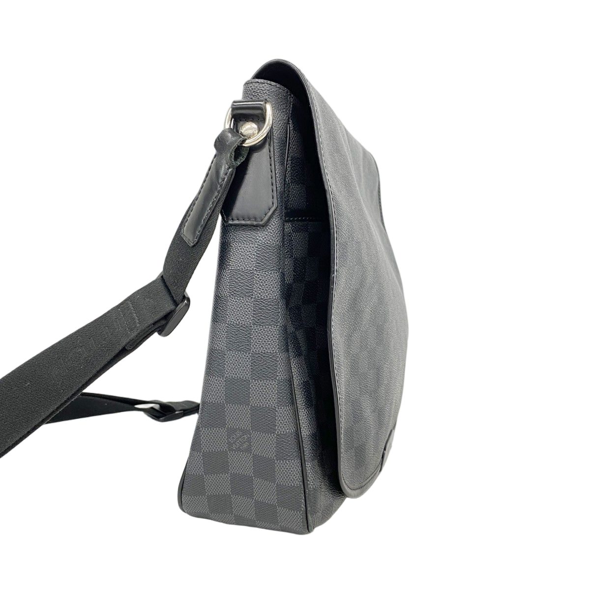 Louis Vuitton Shoulder Bag Damier Graphite Daniel GM Black — view 2