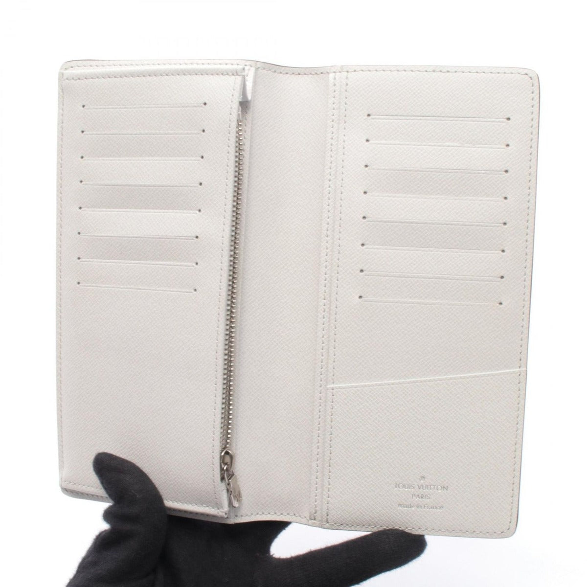 Louis Vuitton Bifold Wallet Portefeuille Brother Bron Leather Bronze Gray — view 3