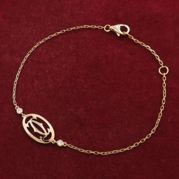 Cartier Logo Double Bracelet Diamond 2