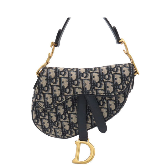 Dior Saddle Bag Mini M Ctzq Beige Navy Oblique