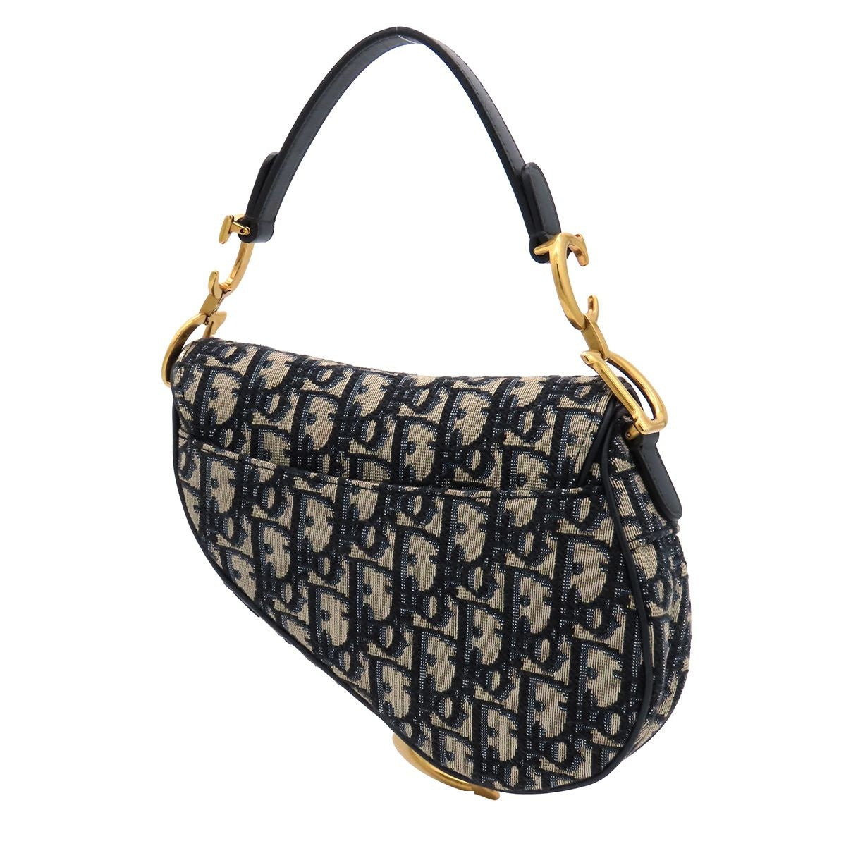 Dior Saddle Bag Mini M Ctzq Beige Navy Oblique — view 2