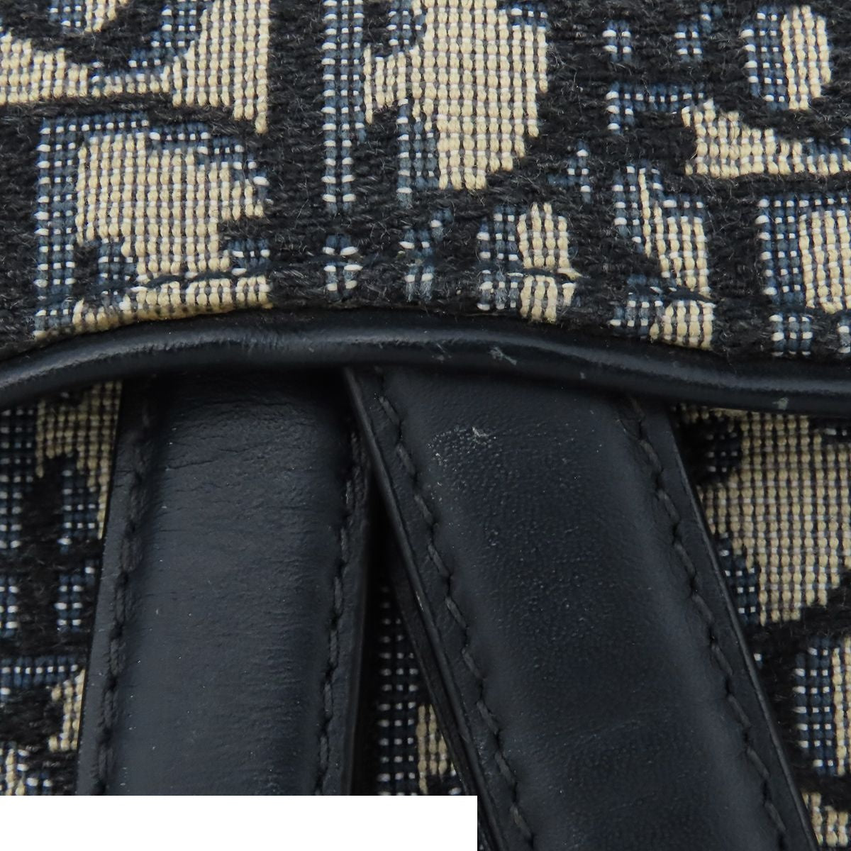 Dior Saddle Bag Mini M Ctzq Beige Navy Oblique — view 6