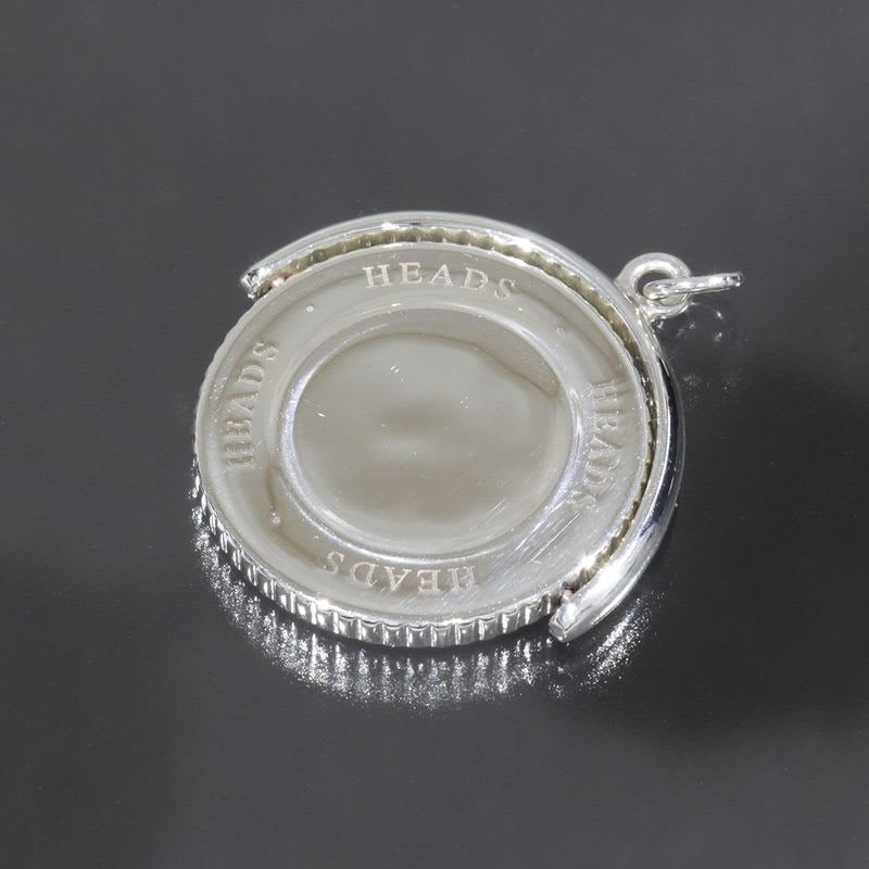 Tiffany & Co Coin Edge Pendant Top AG 925 Silver E1741