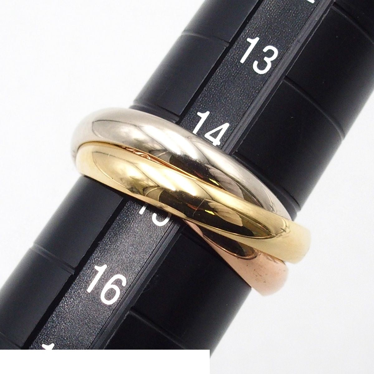 Cartier Trinity MM Three Color Gold No 55 Ring — view 6