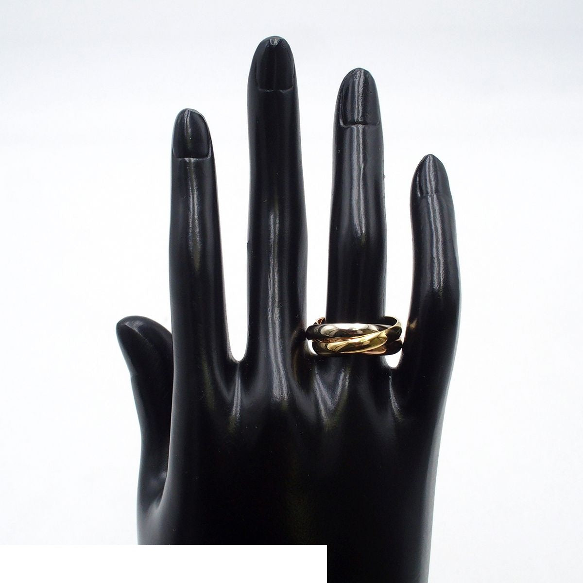 Cartier Trinity MM Three Color Gold No 55 Ring — view 7