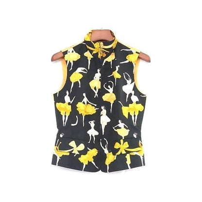 Hermes LA Danse 100% Silk Vest Size 40