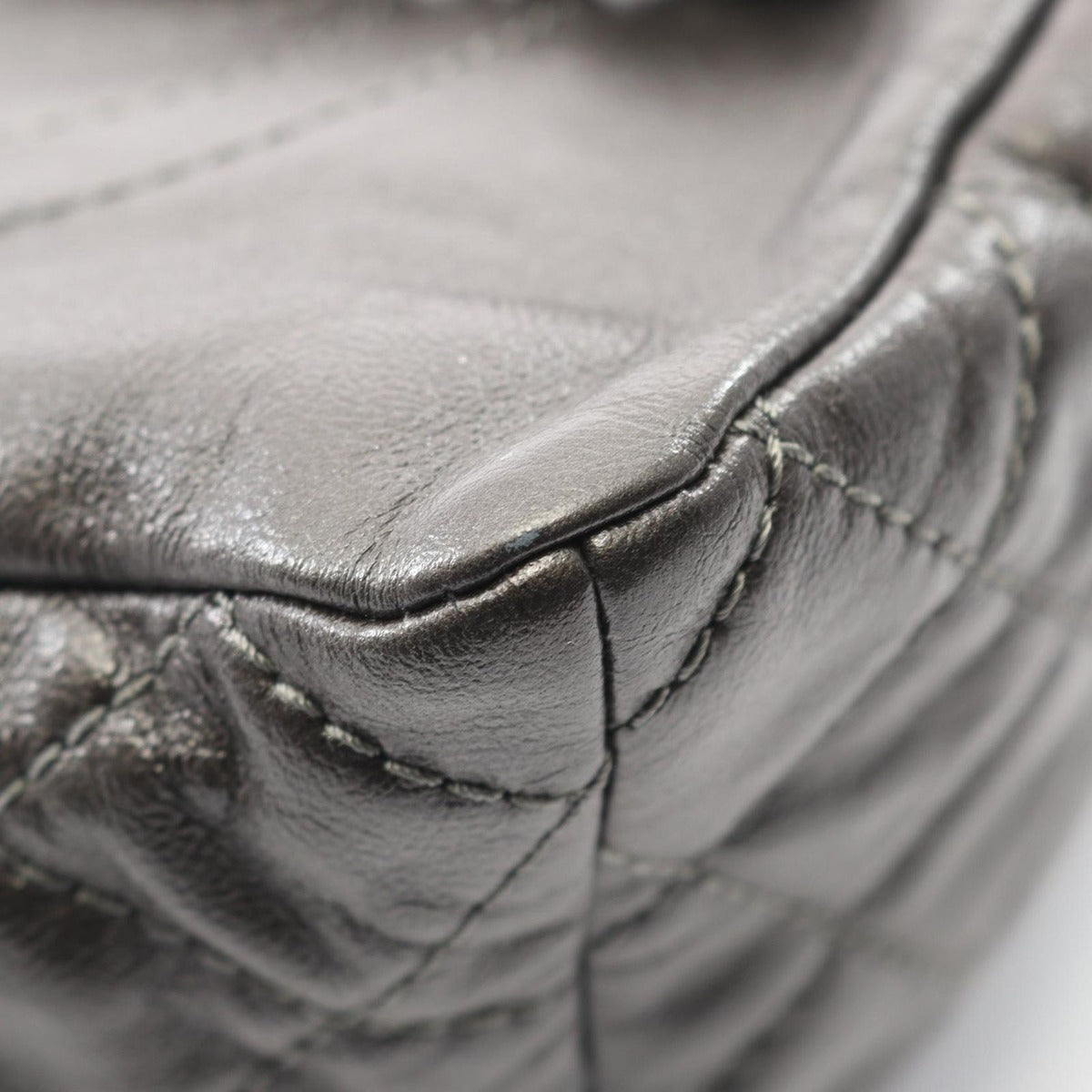 Chanel Backpack Quilted Bronze Calf Chain — view 7