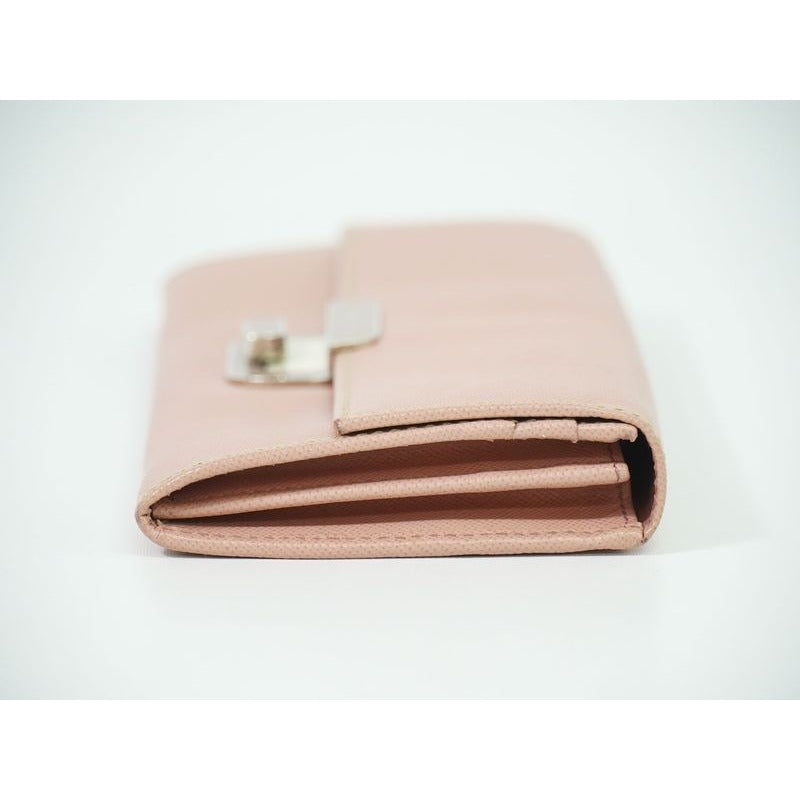 Prada Saffiano Leather Long Wallet Pink — view 4