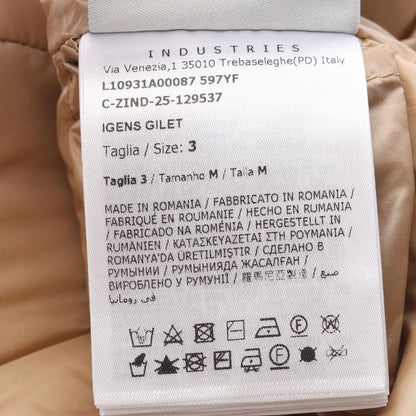 Moncler Down Vest Igens Beige Nylon — view 5