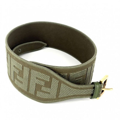 Fendi Belt FF Logo Fashion Item Thick Small 85 34 Size Canvas