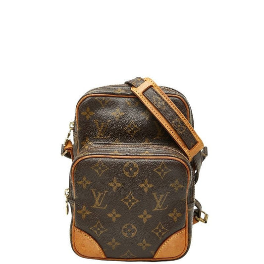 Louis Vuitton Monogram Amazon Crossbody Shoulder Bag Brown Leather
