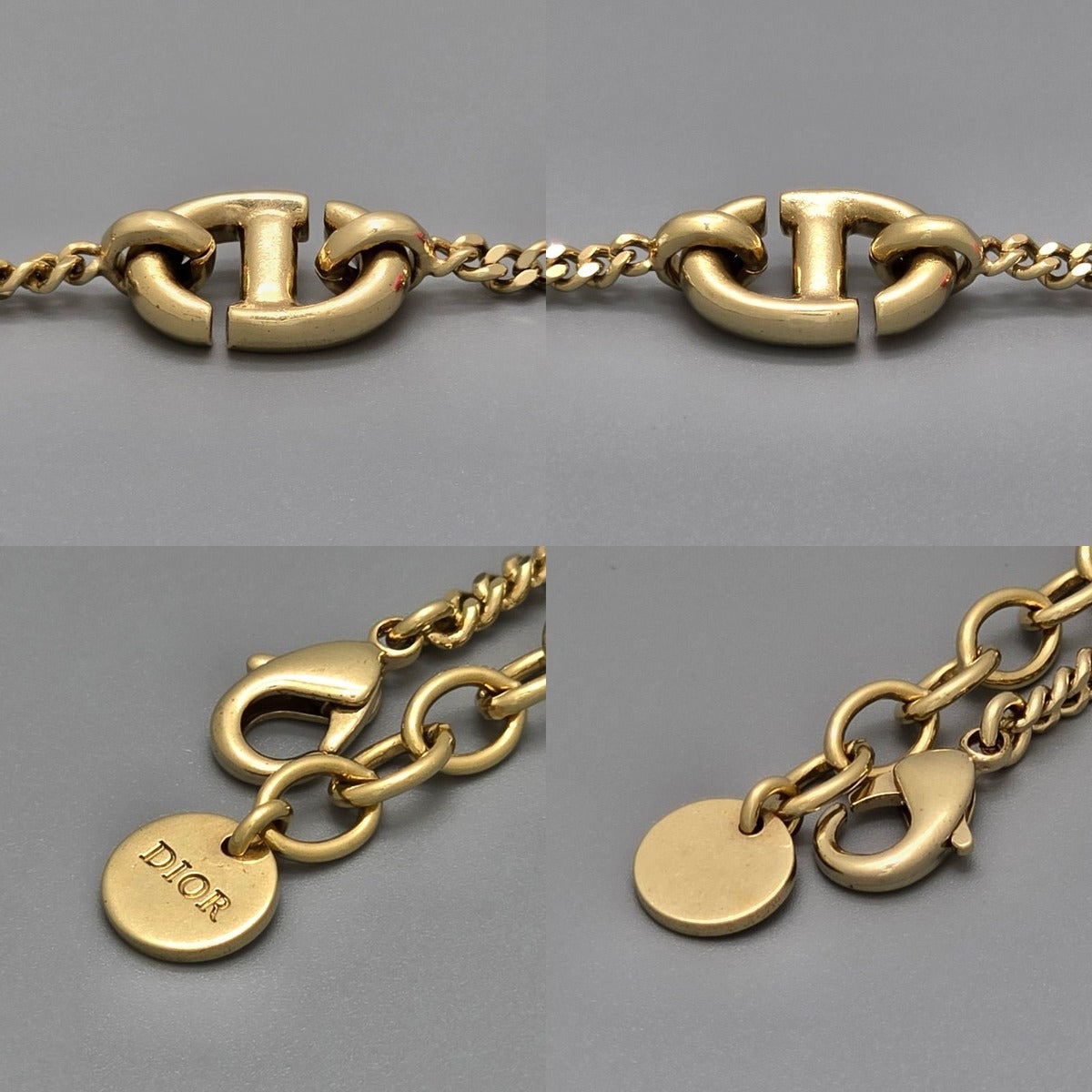 Dior CD Navy Bracelet Resin Pearl Gold — view 5